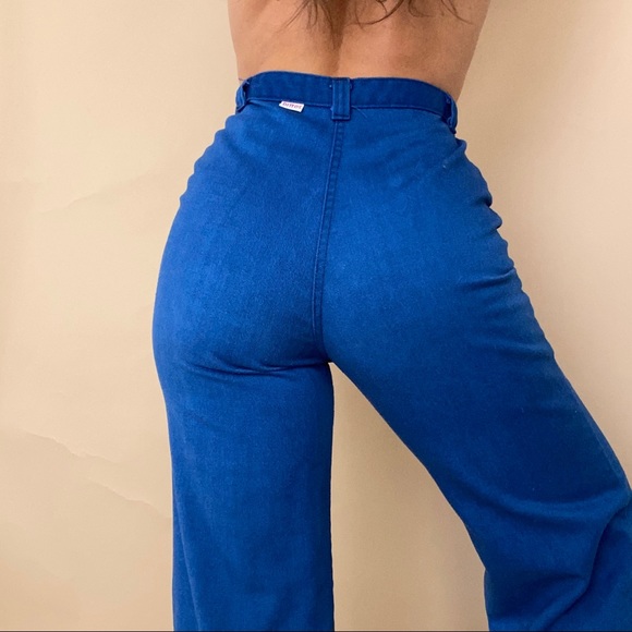 Vintage 70s Dittos • high waist bell bottoms • w27 - Picture 4 of 10